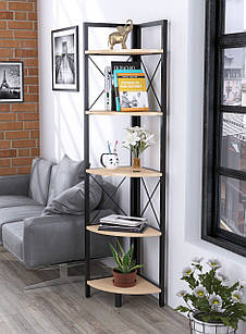 Стелаж офісний кутовий L-175 Дуб Борас