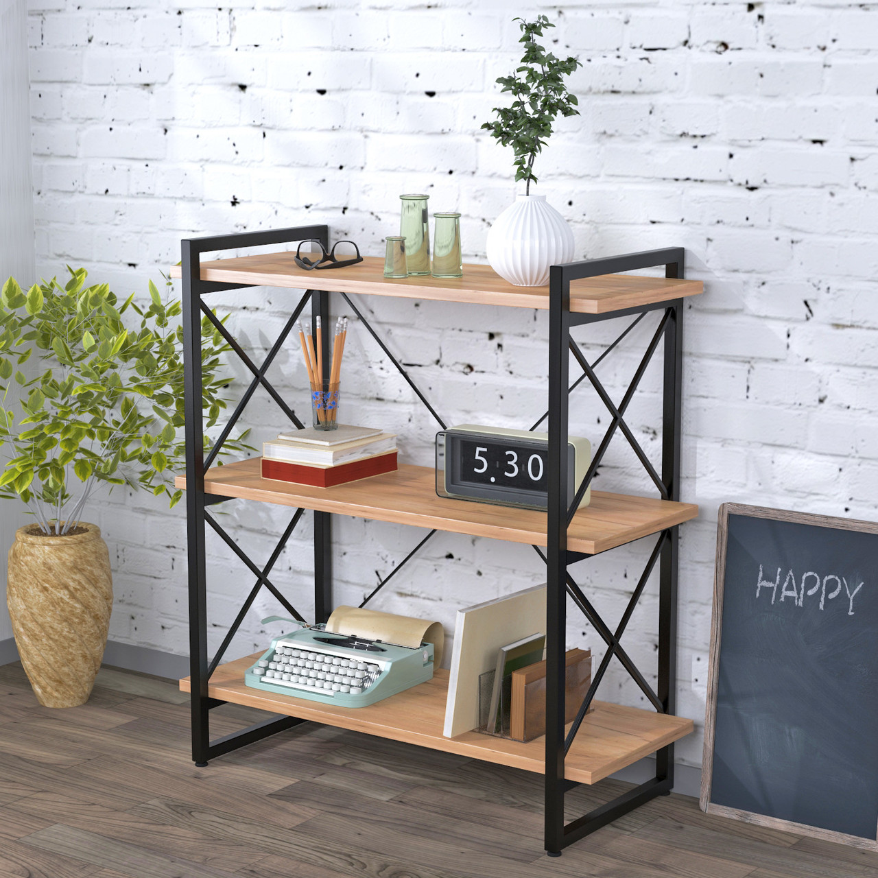 Стелаж Скіф-3-920 Loft Design Дуб Крафт золотий