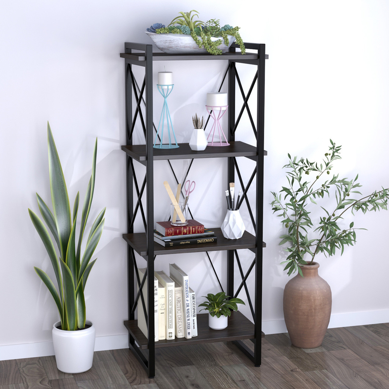 Стелаж Скіф-4-550 Loft Design Венге Луїзіана