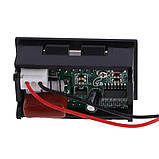 AC Цифровий Вольтметр змінної напруги LED AC 70-500V червоний, фото 3
