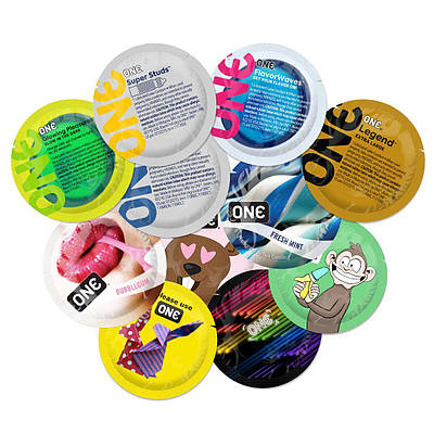 Набір презервативів ONE Popular Mix, 500 шт., 5 різновидів, паковання ПЕ-пакет