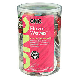 Набір презервативів ONE FlavorWaves 100 шт., мегапак тюб