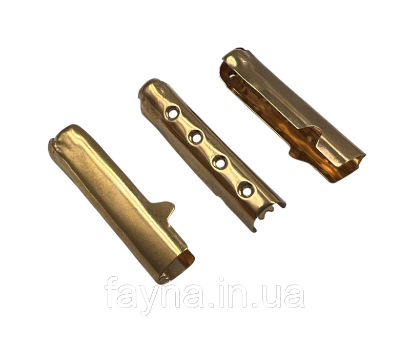 Еглети (наконечники) для шнурків (золото, L=23мм)