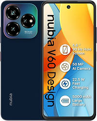 ZTE Nubia V60 Design 6/256 GB Blue Гарантія 1 рік