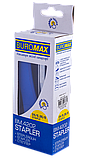 Степлер пластиковий, RUBBER TOUCH Buromax 4202 20 арк. (скоби №24; 26) 127х54х33 мм синій, фото 3