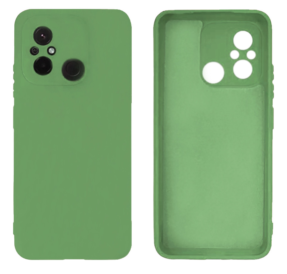 Чохол Silicone case Camera Protective для Xiaomi Redmi 12C (19) м'ятний Mint, фото 1