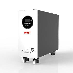 Акумуляторна батарея літій-залізо-фосфатна 300Аг 51.2В 15360Втг Must LP21-48300 встановлення на підлогу