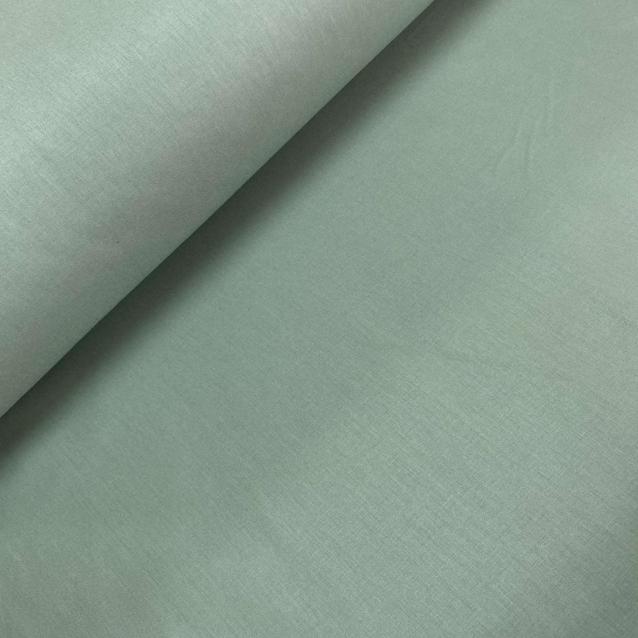 Тканина поплін De Luxe, однотонний болотного кольору (Туреччина шир. 2,4 м) (P-FR-0109), фото 1