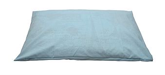Подушка ортопедична з наповнювачем гречане лушпиння з регульованою висотою Повітряний сон 60×40 Блакитна