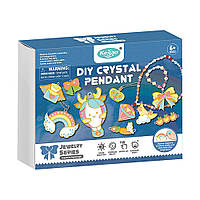 Набір для творчості, вітражі та вітражні фарби "Прикраси", 18 підвісок, 9 фарб