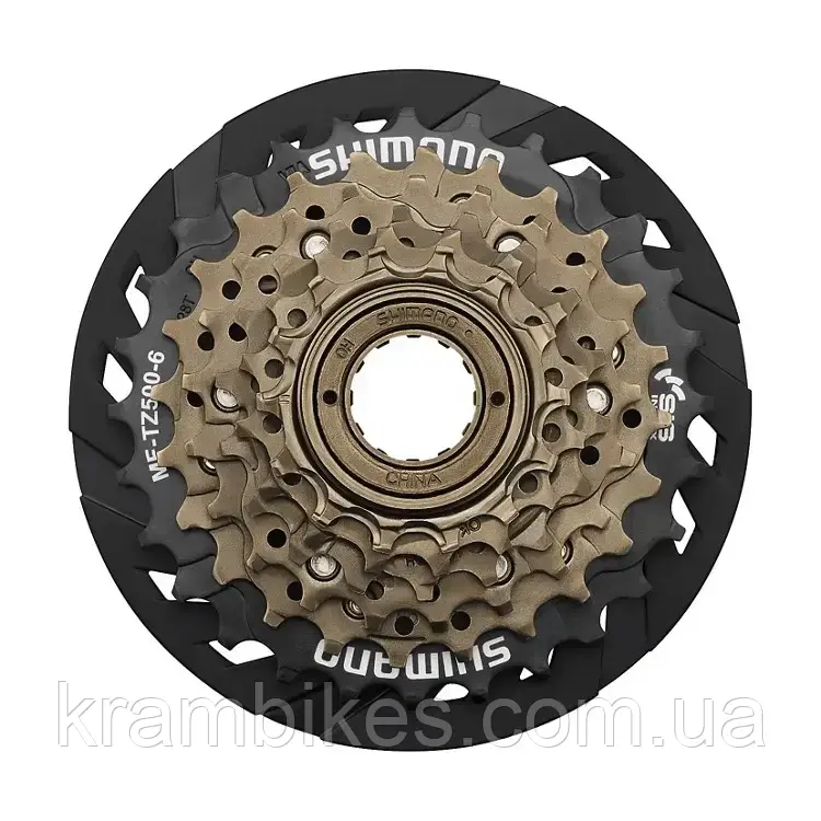 Тріскачка (касета) задня Shimano  MF-TZ500- 6 зірок 14-28