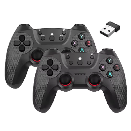 Бездротовий геймпад джойстик для ПК Tv Box Game Stick Android Windows 2 шт., фото 1