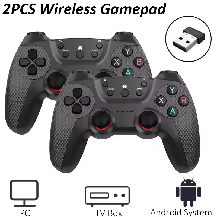 Бездротовий геймпад джойстик для ПК Tv Box Game Stick Android Windows 2 шт., фото 3