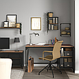 Комп'ютерний стіл FJALLBO 140x70 cm IKEA 905.876.90, фото 3