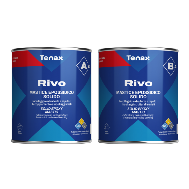Епоксидний клей Tenax RIVO Paglierino (Rivo 15) (A+B) бежевий, вологостійкий (04479)