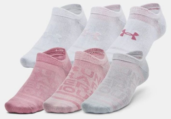 Шкарпетки UA Essential No Show 6pk рожевий Уні MD, фото 1