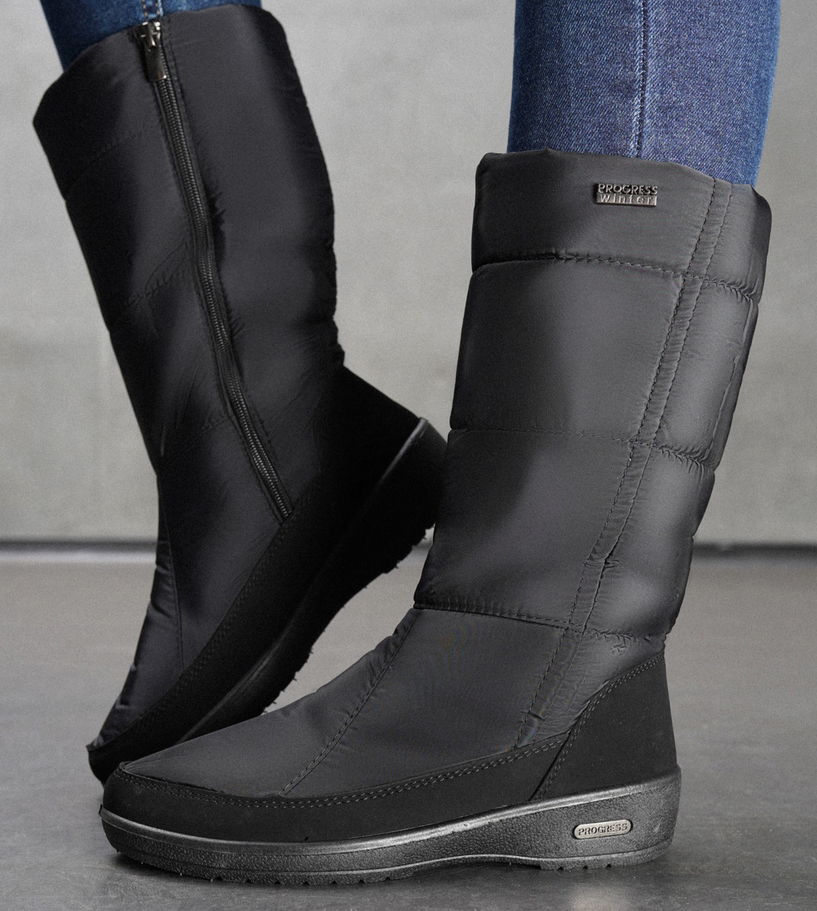 Зимові жіночі дутики на хутрі