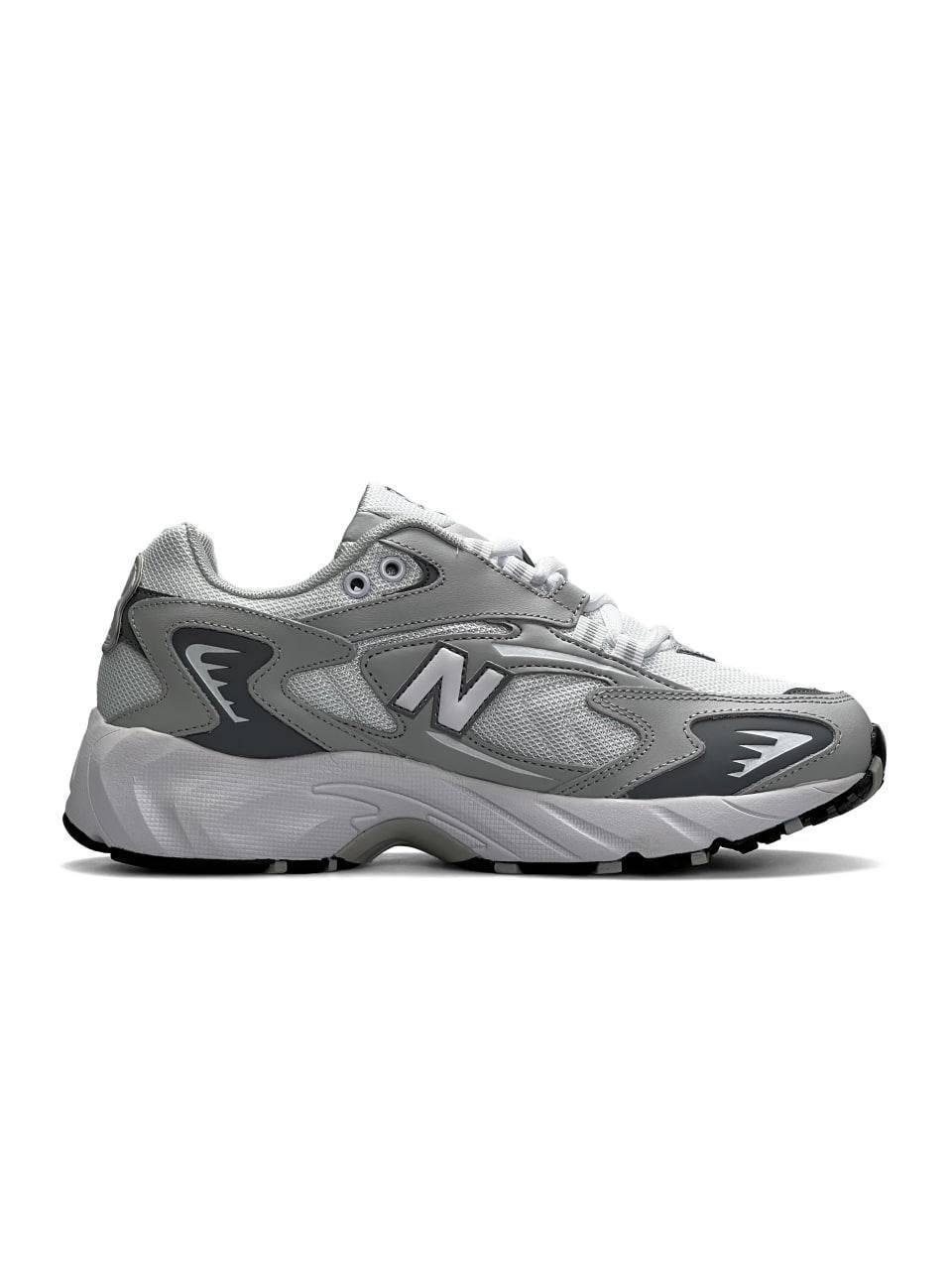 Чоловічі кросівки шкіра текстиль New Balance 725 Gray Leather White, кеди Нью Беланс сірі 41, фото 1