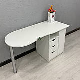 Правосторонній манікюрний складний стіл з тумбою V490, фото 6