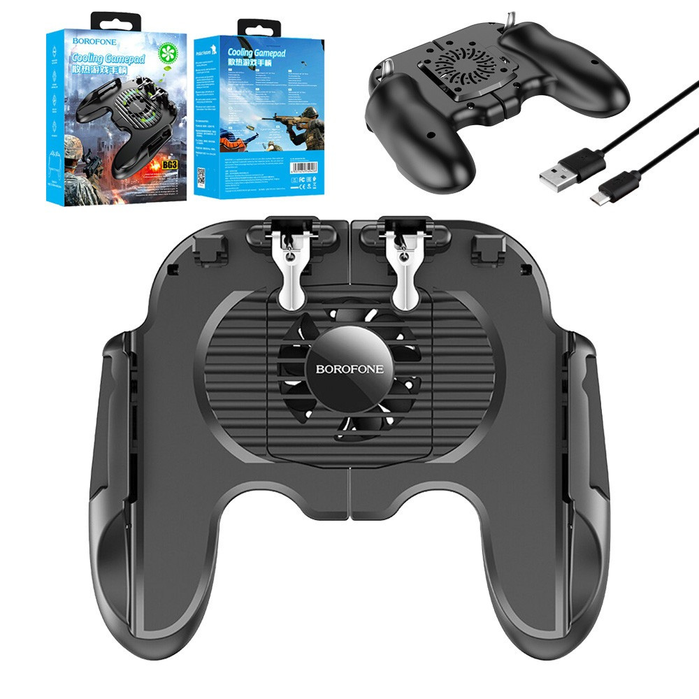 Геймпад для телефону Borofone BG3 Warrior Cooling Gamepad, тригери для ігор на смартфоні для гри в pubg