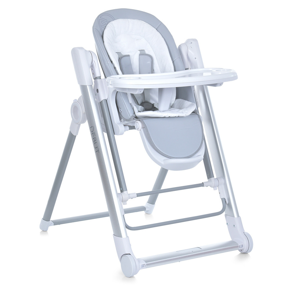 Стільчик для годування гойдалка 2в1 El Camino DEBUT ME 1102 Gentle Gray від народження до 3років, фото 1