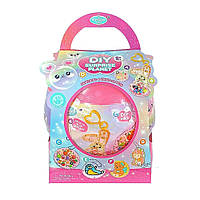 Набір для творчості, подарунковий бокс 4 в 1 "Планета Сюрприз", рожевий, 30 предметів