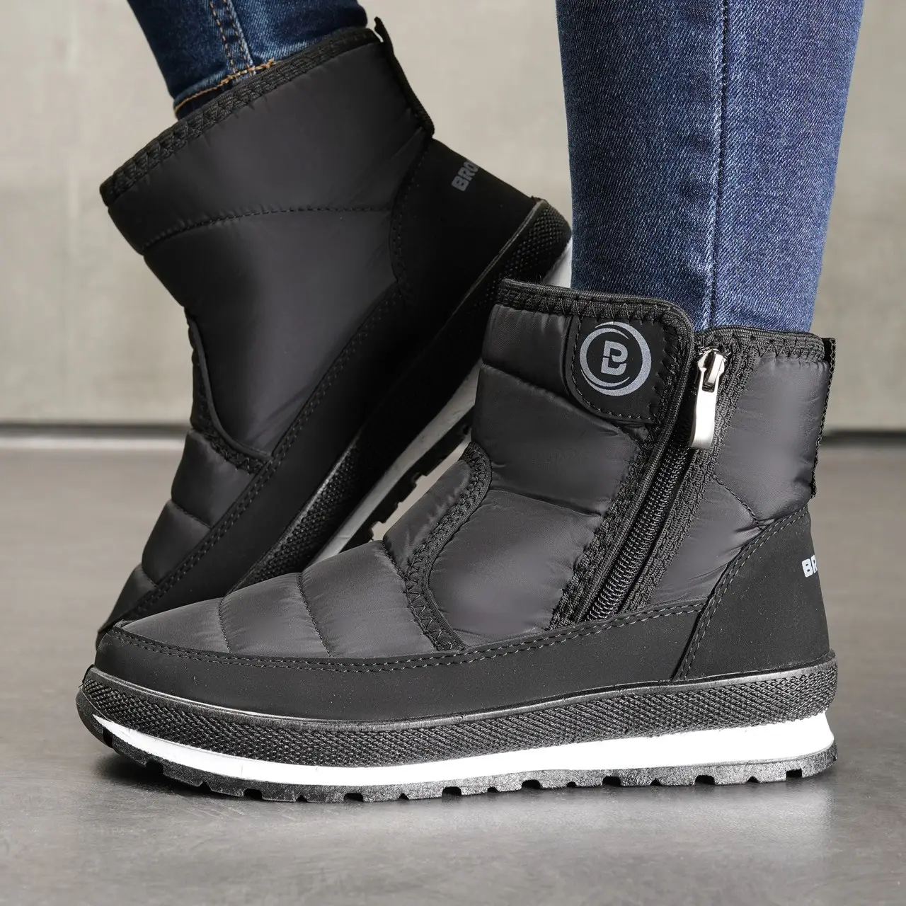 Дутики жіночі на хутрі низькі -30°С