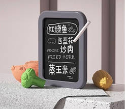 Дитяча інтерактивна кухня WD-P46-R46 ігровий набір для дітей світло звук пар вода з посудом Сірий, фото 4