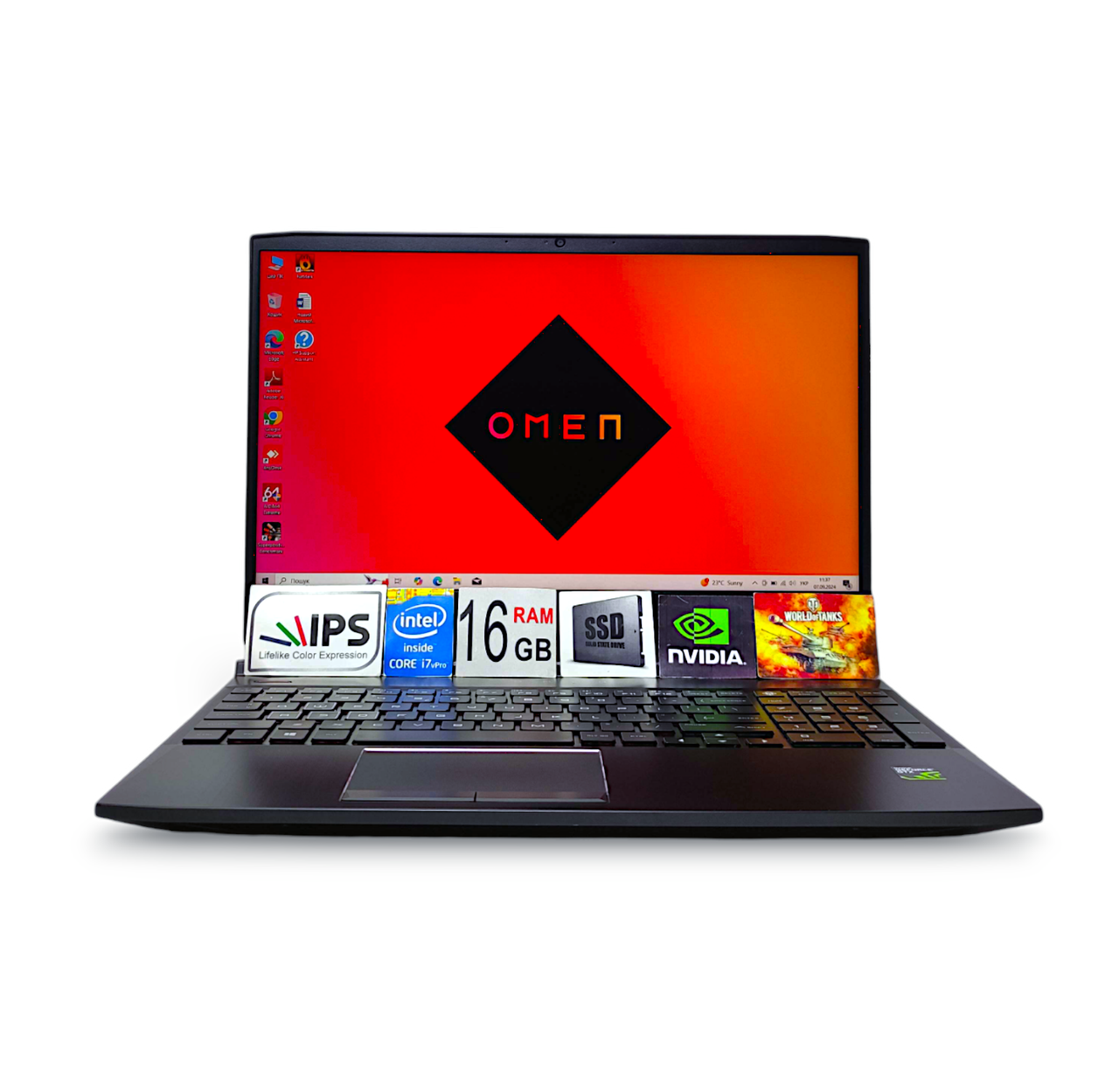 Ігровий ноутбук HP OMEN 15.6 " FHD IPS i7-9750H 16GB RAM SSD 256+HDD 1TB Nvidia RTX 2060 6GB, фото 1