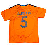 Футбольна форма для дітей Реал Мадрид з написом Беллінгем сезон 24-25 року, фото 2