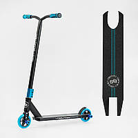 Трюковий самокат LineRunner Best Scooter LR-82063, колеса PU 110 мм (тряковий самокат) Синій