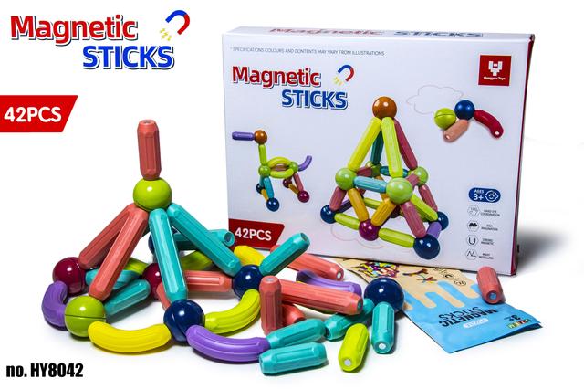 Магнітний конструктор MAGNETIC STICKS на 42 деталі