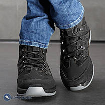 Черевики чоловічі зимові чорні із шнурками, фото 3