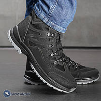 Черевики чоловічі зимові чорні із шнурками, фото 4