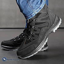 Черевики чоловічі зимові чорні із шнурками, фото 5