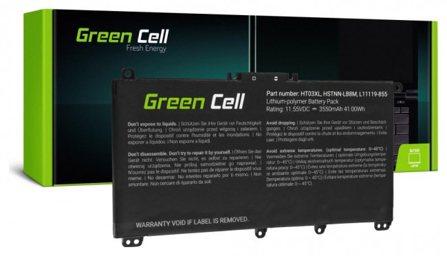 Green Cell HT03XL L11119-855 do HP 250 G7 G8 255 G7 G8 240 G7 G8 245 11.55V 3400mAh, фото 1