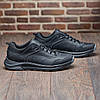 Чоловічі шкіряні кросівки (натуральна шкіра) чорні демісезонні для чоловіків на весну осінь, розміри 39-46, фото 5