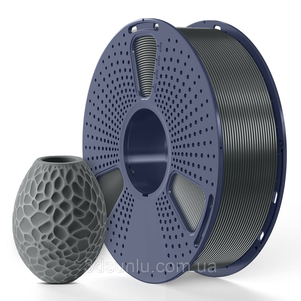 Пластик філамент для 3D-друку SUNLU PETG Graphite Reusable Spool