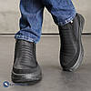 Дутики чоловічі зимові на замок чорні, фото 8