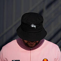 Панама Stussy чорна - cotton 100%