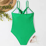 Суцільний жіночий купальник з утяжкою – комфортна модель для будь-якої фігури, ідеальна посадка, фото 9