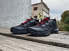 Чоловічі термо кросівки Salomon XT-6 Gore-Tex Black Red чорні з червоним водонепроникні, фото 3