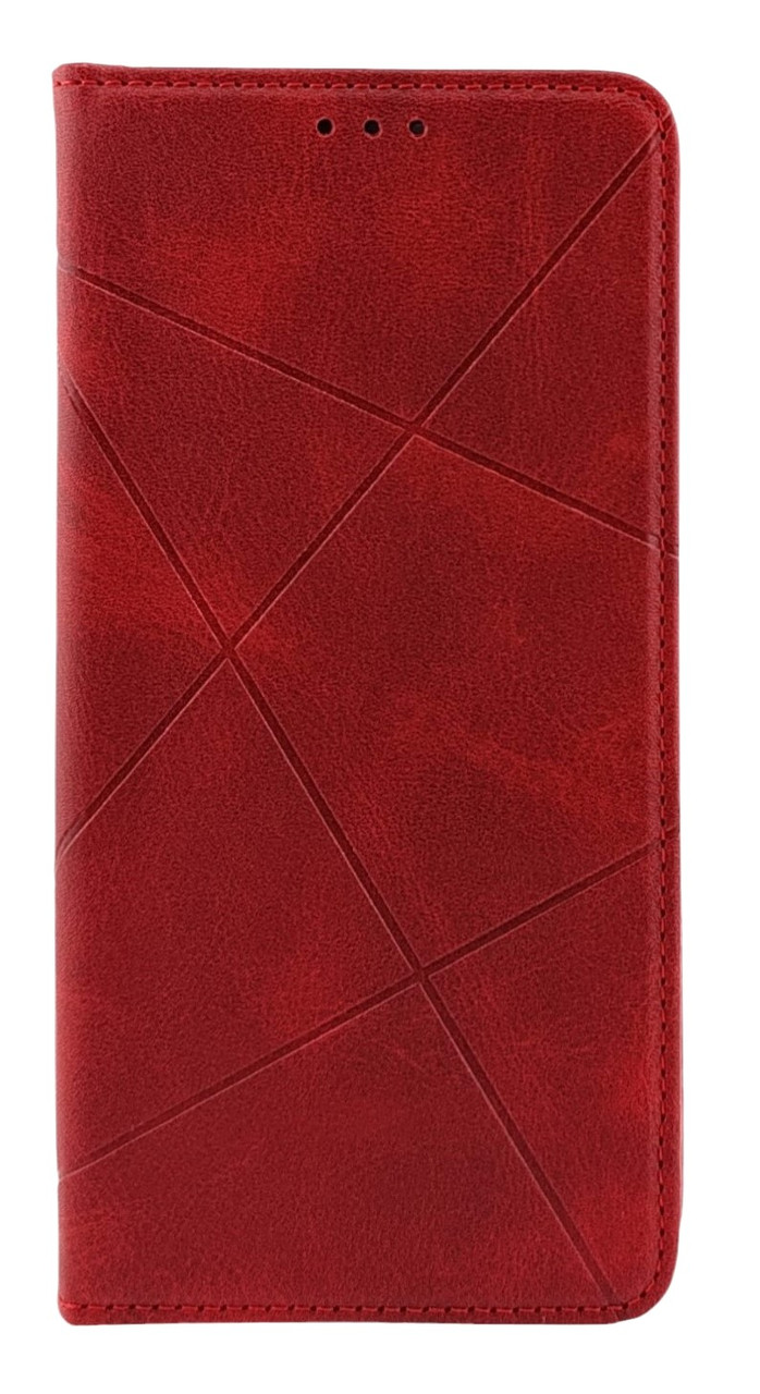 Чохол книжка Business Leather для Samsung Galaxy A25 5G / A256 на магніті з підставкою червоний - фото 1 - id-p2338799724
