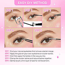 CALAILIS DIY кластерне нарощування вій 96 шт., Amazon, Німеччина, фото 6