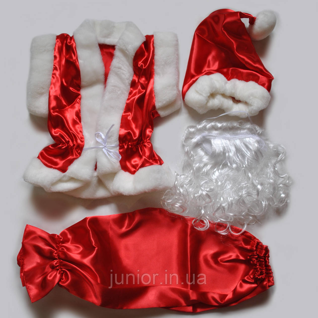 Дитячий новорічний костюм "Гномік" — червоний., фото 1