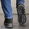 Дутики чоловічі зимові на замок чорні, фото 6