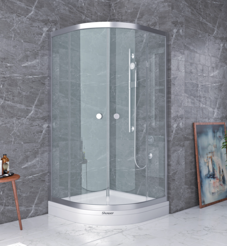 Душова кабіна 90*90*180 см без піддона скло матове 5 мм SHOWART TITAN