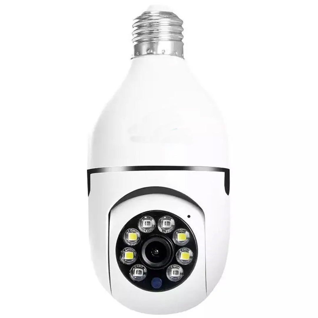 Панорамна камера з датчиком руху WIFI в патрон Е27 PTZ Bulb Camera V380 Камера відеоспостереження в патрон, фото 1