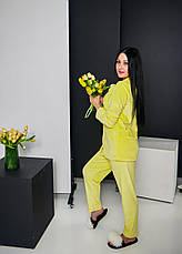 Жіноча піжама велюрова домашній костюм р.S,M,L,XL сорочка та штани, фото 5