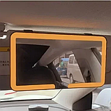 Дзеркало акумуляторне в автомобіль на козирок LED Vanity Прямокутне в машину З підсвічуванням для макіяжу, фото 7